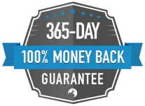 Bazopril 365-day money back guarantee seal